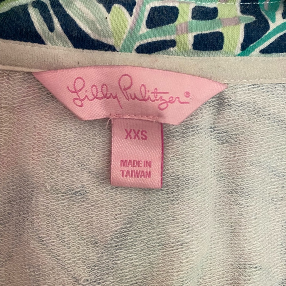 Lilly Pulitzer Skipper Popover Floral Quarter-Zip XXS - Picture 5 of 8